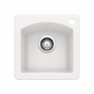 Diamond SILGRANIT 15" Dual Mount Bar Sink - White