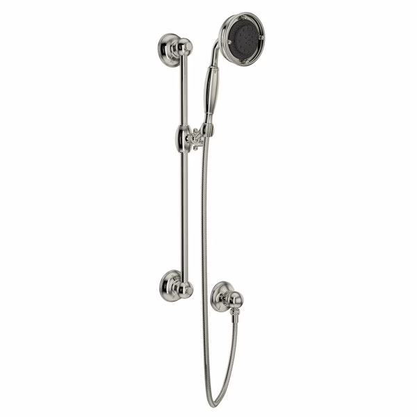 1311PN ROHL Polished Nickel Handshower Set With 22" Slide Bar and 3-Function Handshower