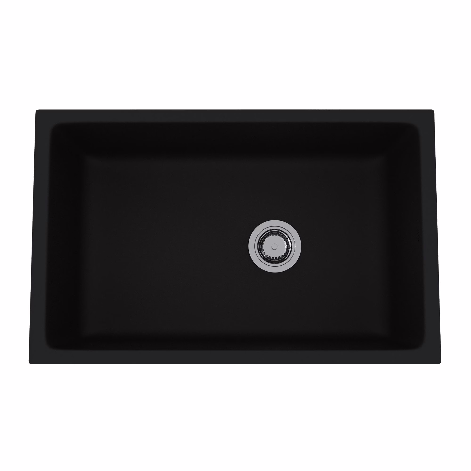 6307-63 ROHL Satin Black Allia™ 32" Fireclay Single Bowl Undermount Kitchen Sink