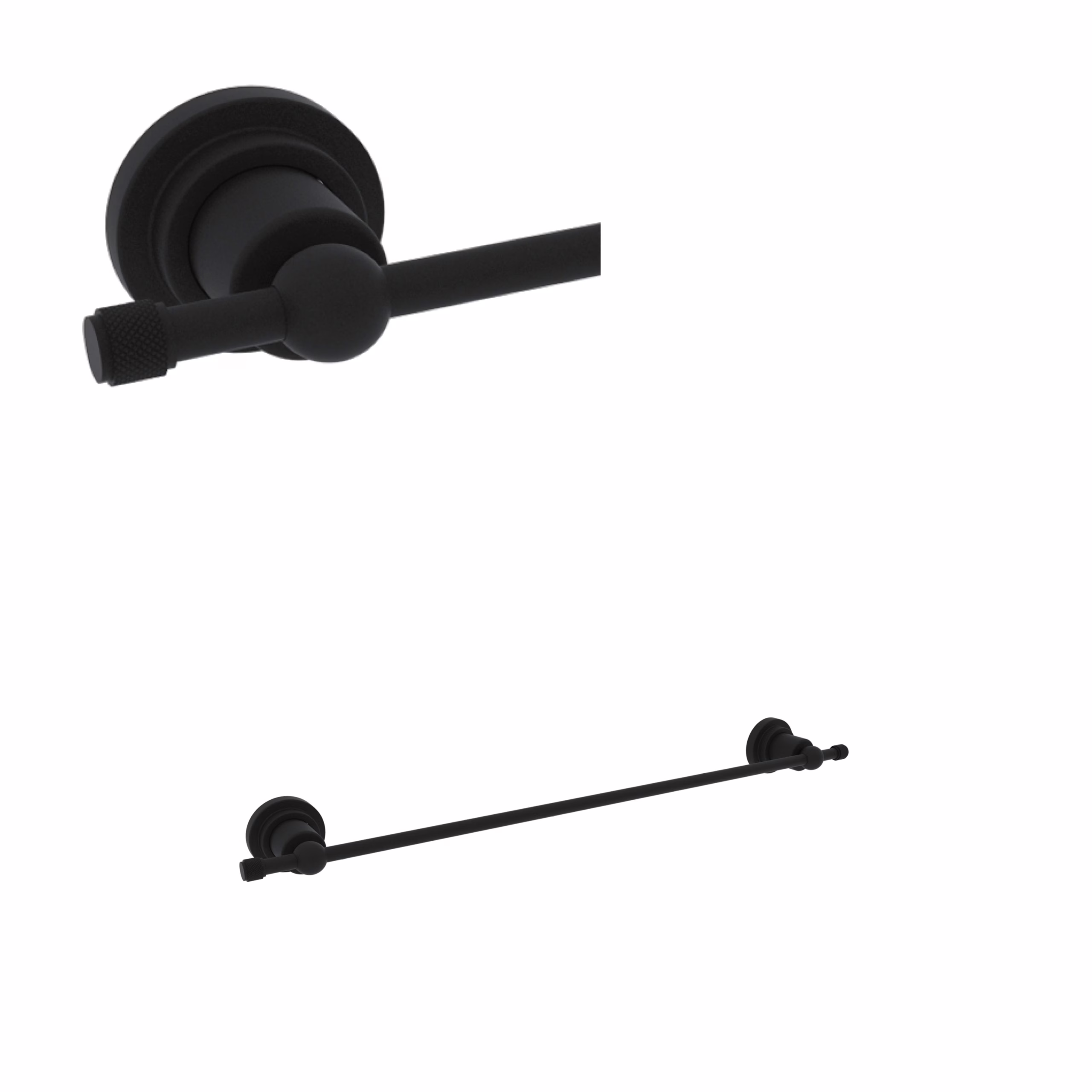 A1484IWMB ROHL Matte Black Campo™ 18" Towel Bar