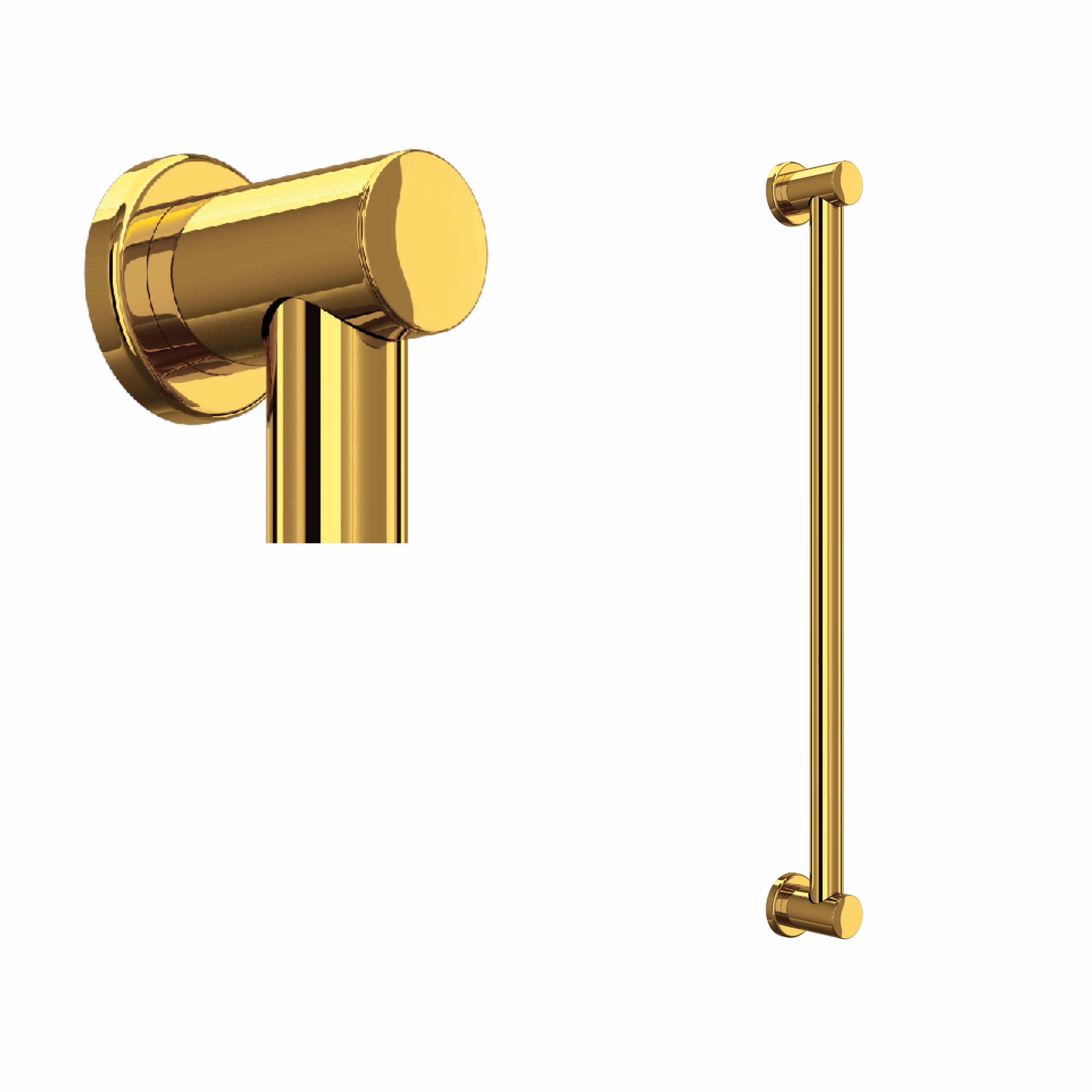 1266ULB ROHL Unlacquered Brass 24" Grab Bar