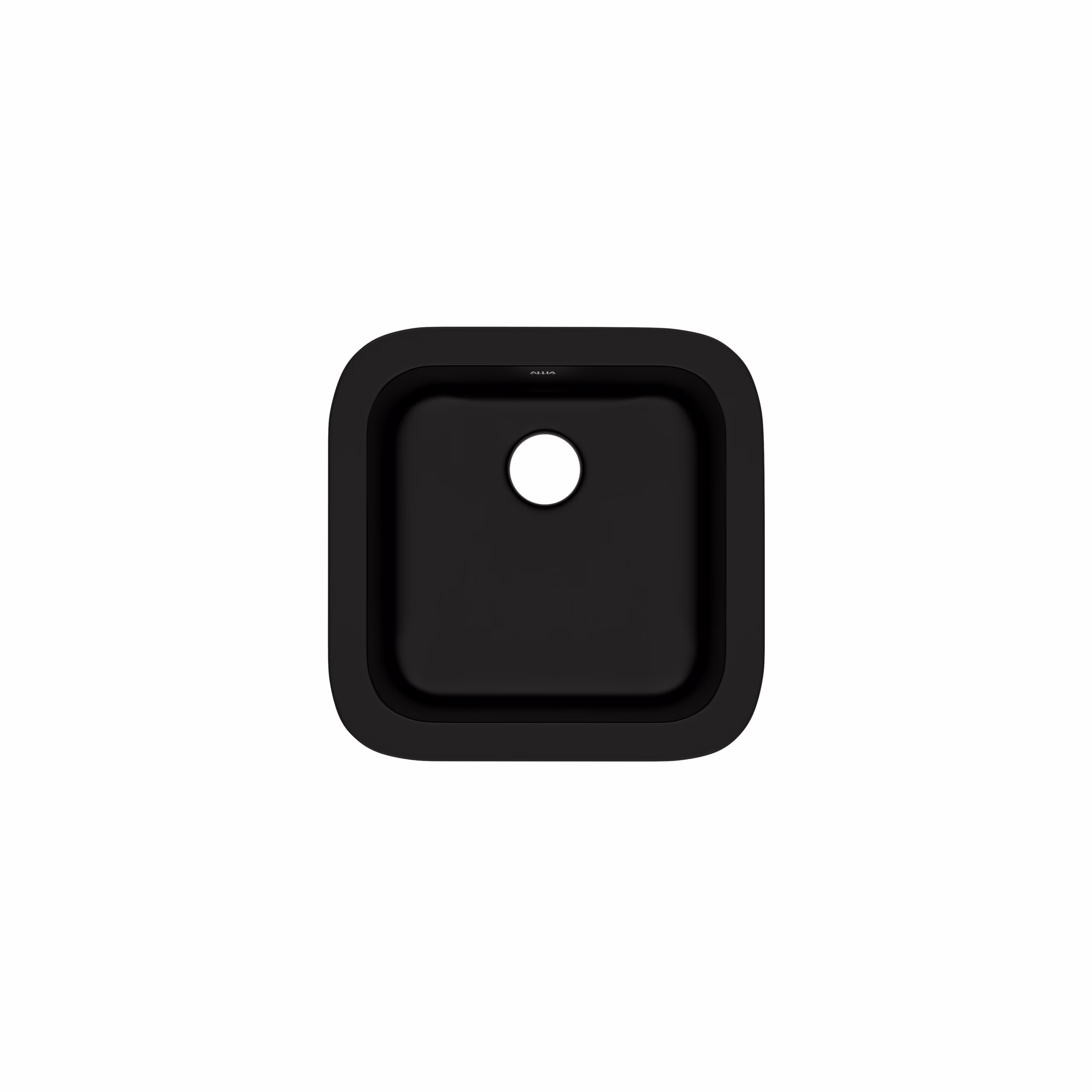 5927-63 ROHL Satin Black Allia™ 18" Fireclay Single Bowl Bar/Food Prep Kitchen Sink