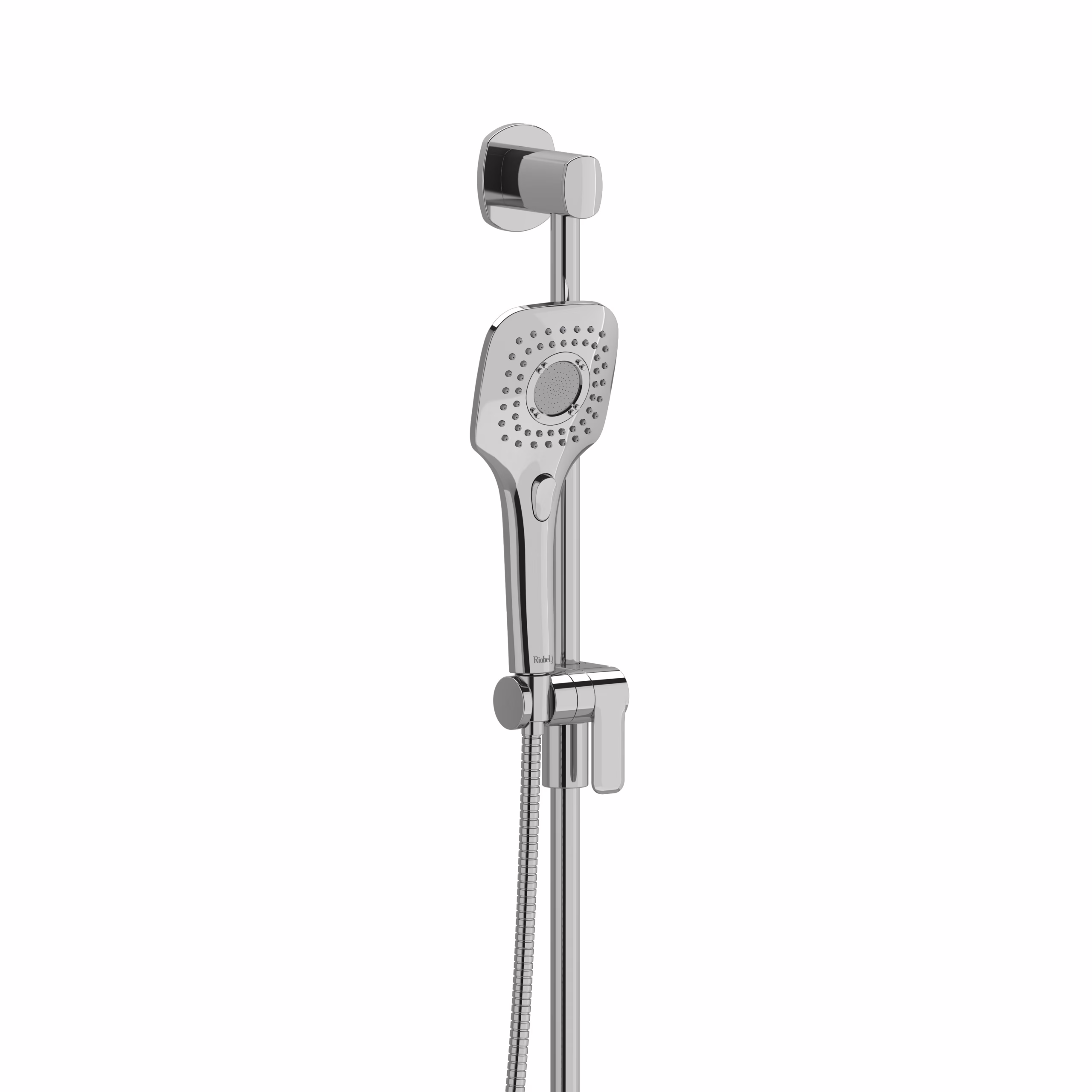 8080C RIOBEL Chrome Handshower Set With 39" Slide Bar and 4-Function Handshower