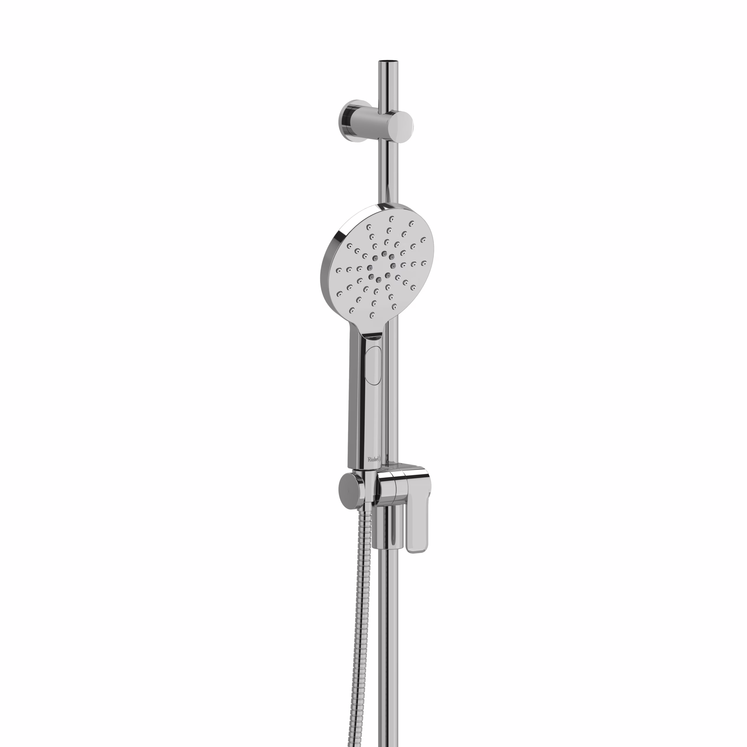4814C RIOBEL Chrome Handshower Set With 36" Slide Bar and 4-Function Handshower