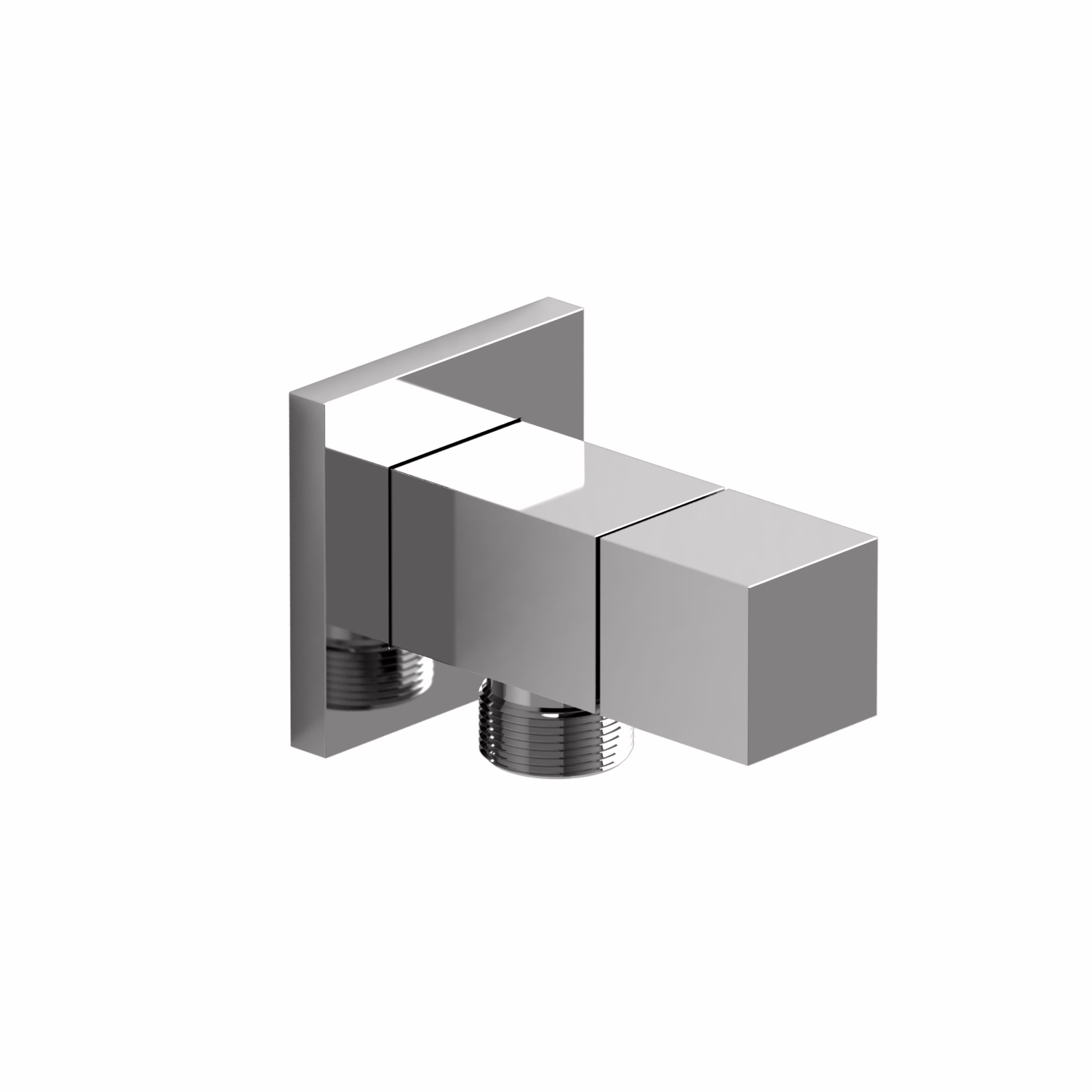 744C RIOBEL Chrome Handshower Outlet With Integrated Volume Control