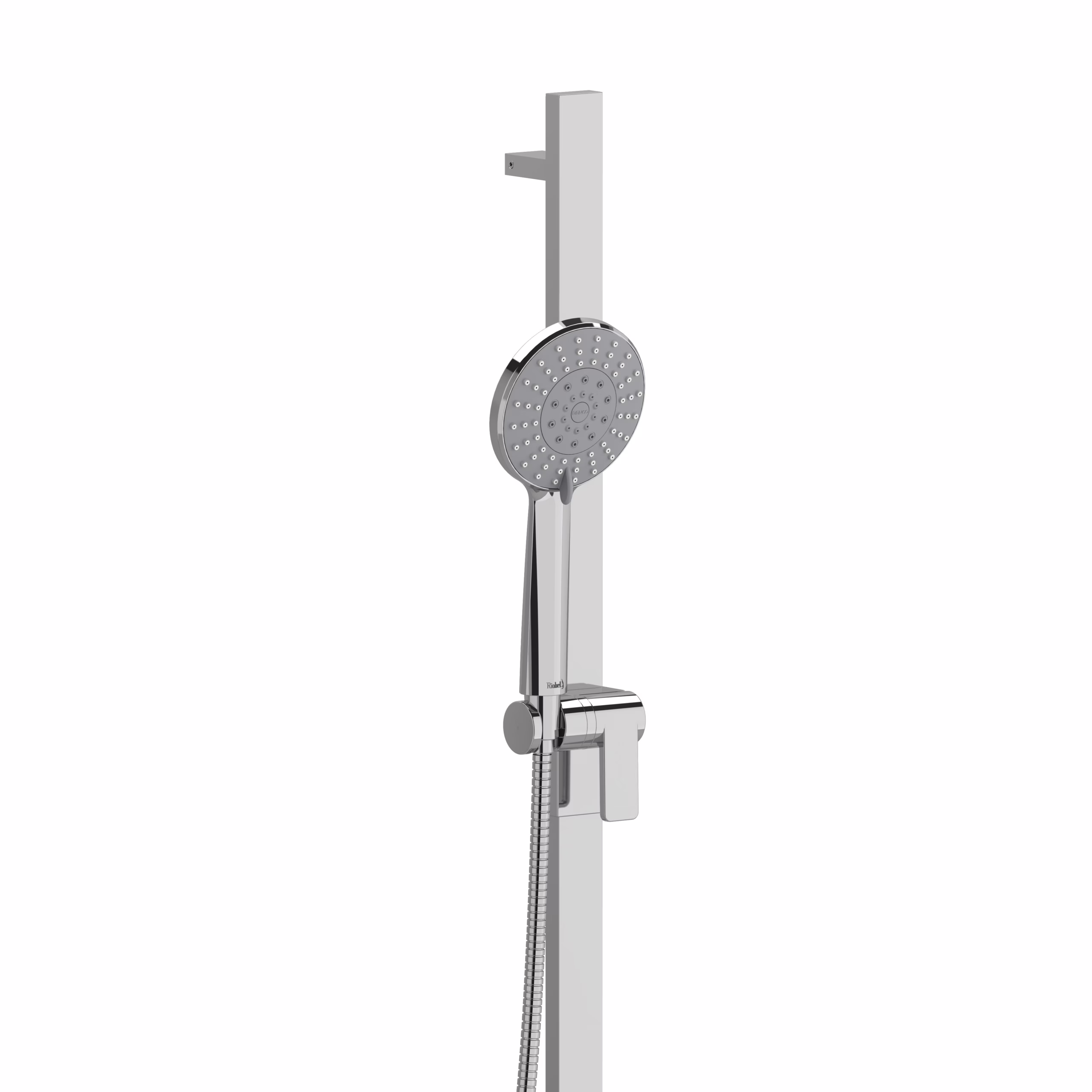 4843C RIOBEL Chrome Handshower Set With 32" Slide Bar and 4-Function Handshower