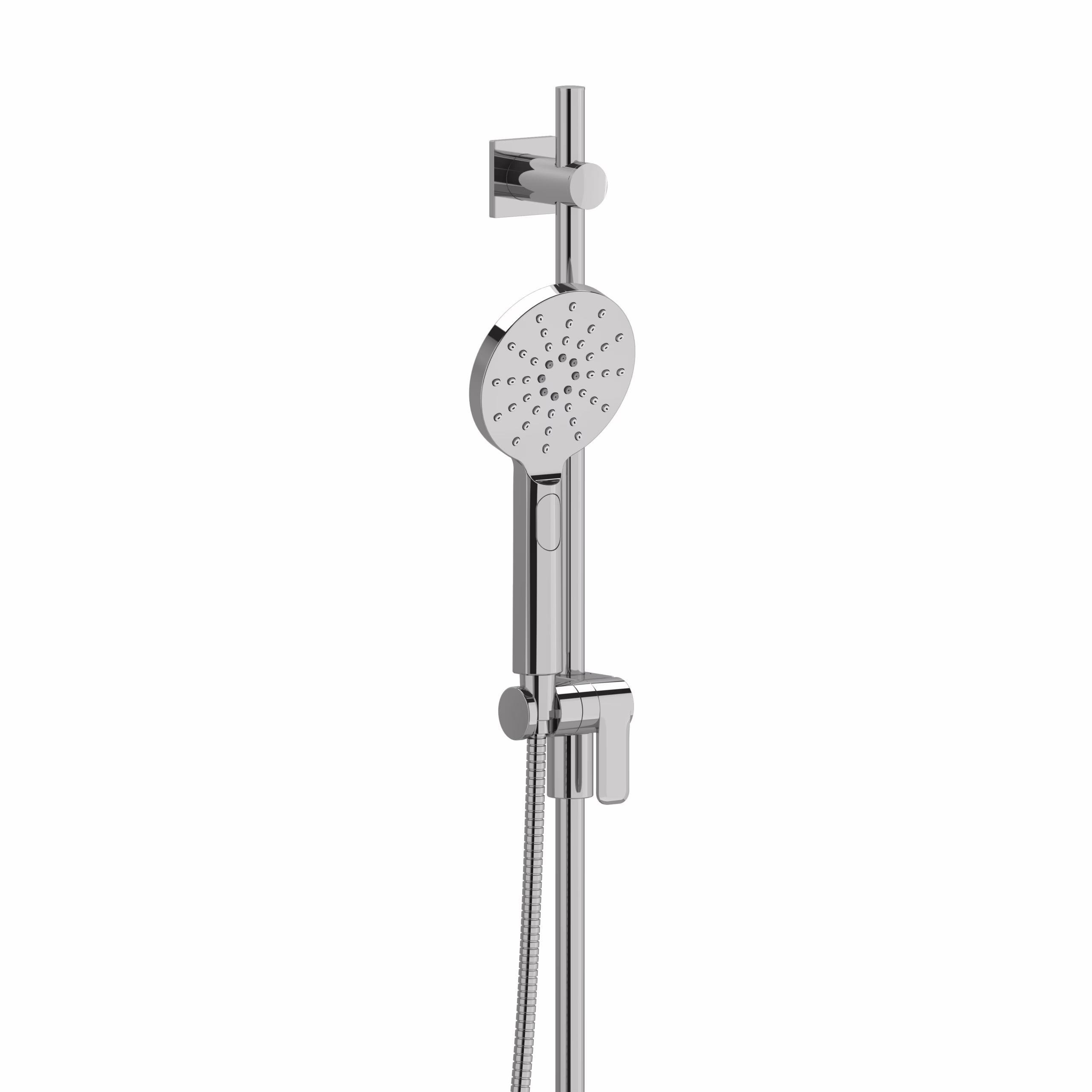 4824C RIOBEL Chrome Handshower Set With 36" Slide Bar and 4-Function Handshower