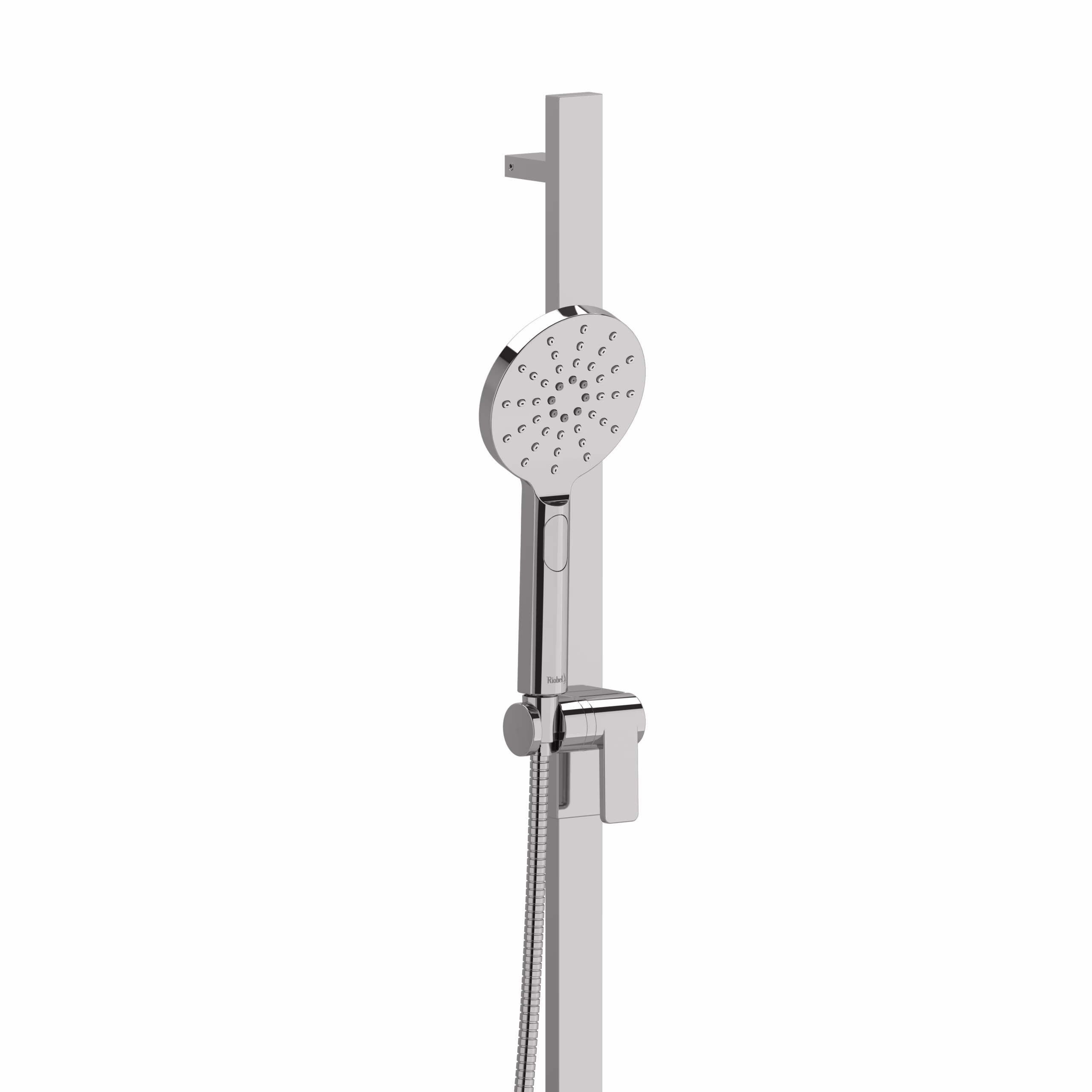4844C RIOBEL Chrome Handshower Set With 32" Slide Bar and 4-Function Handshower