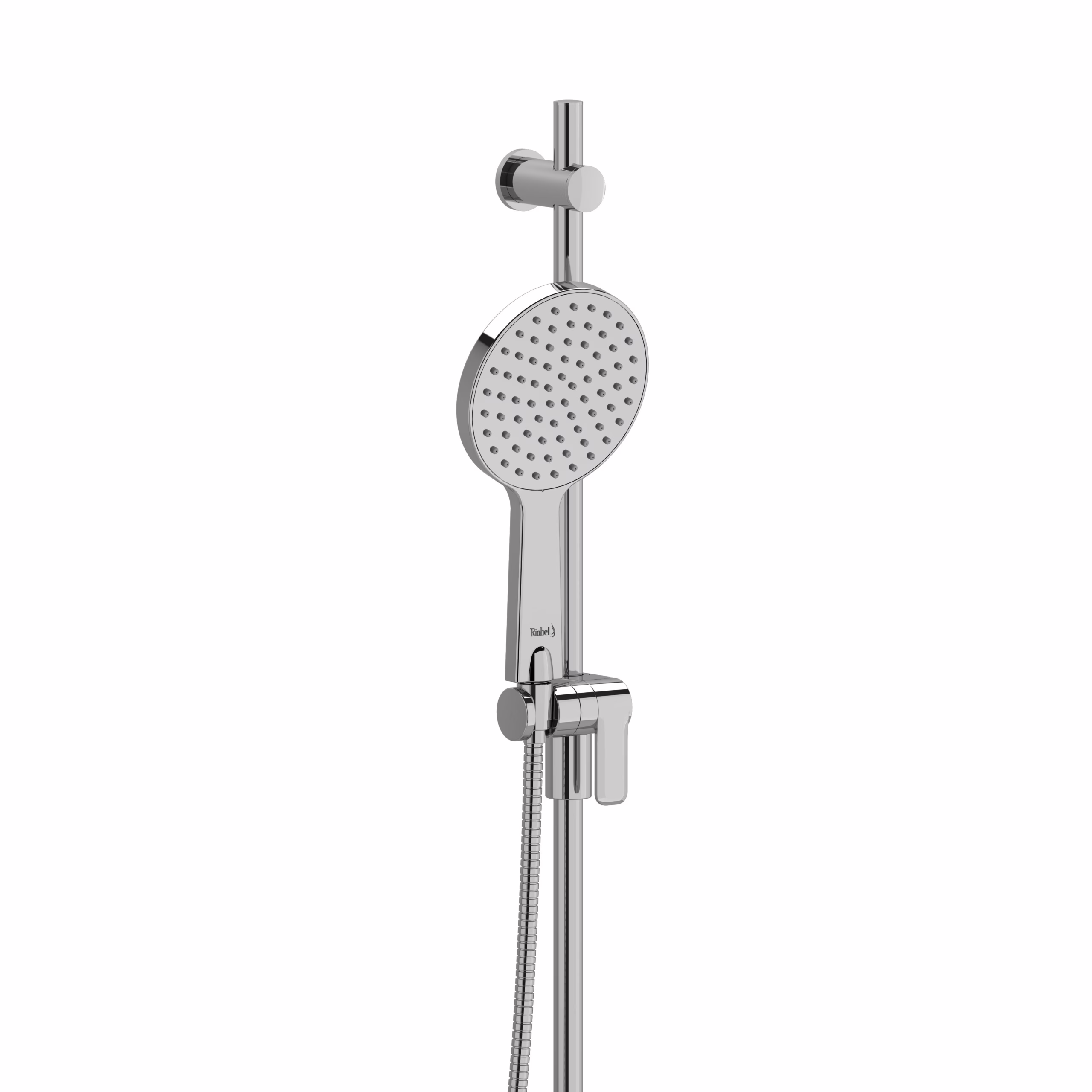 4867C RIOBEL Chrome Handshower Set With 35" Slide Bar and Single Function Handshower