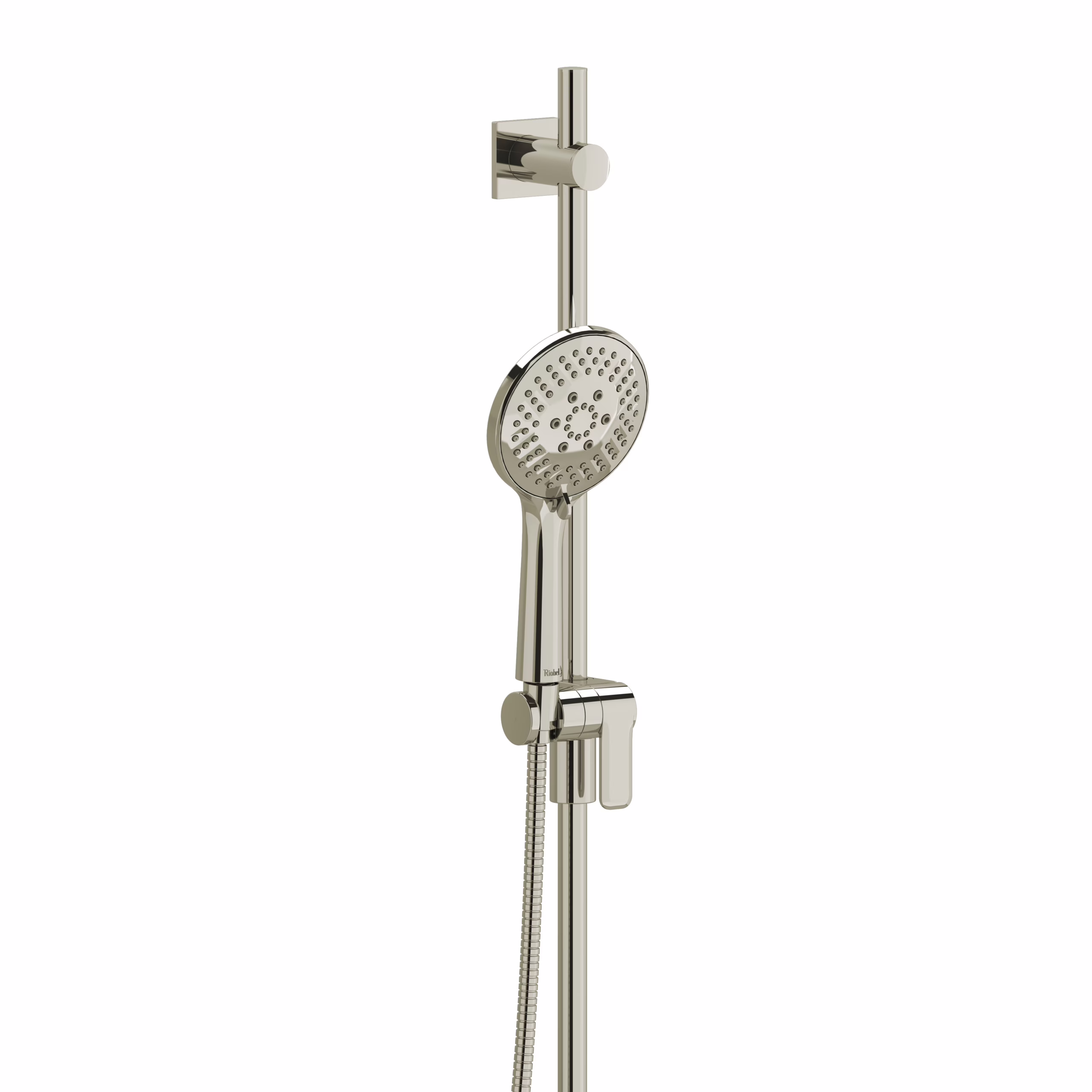 2020PN RIOBEL Polished Nickel Handshower Set With 36" Slide Bar and 6-Function Handshower