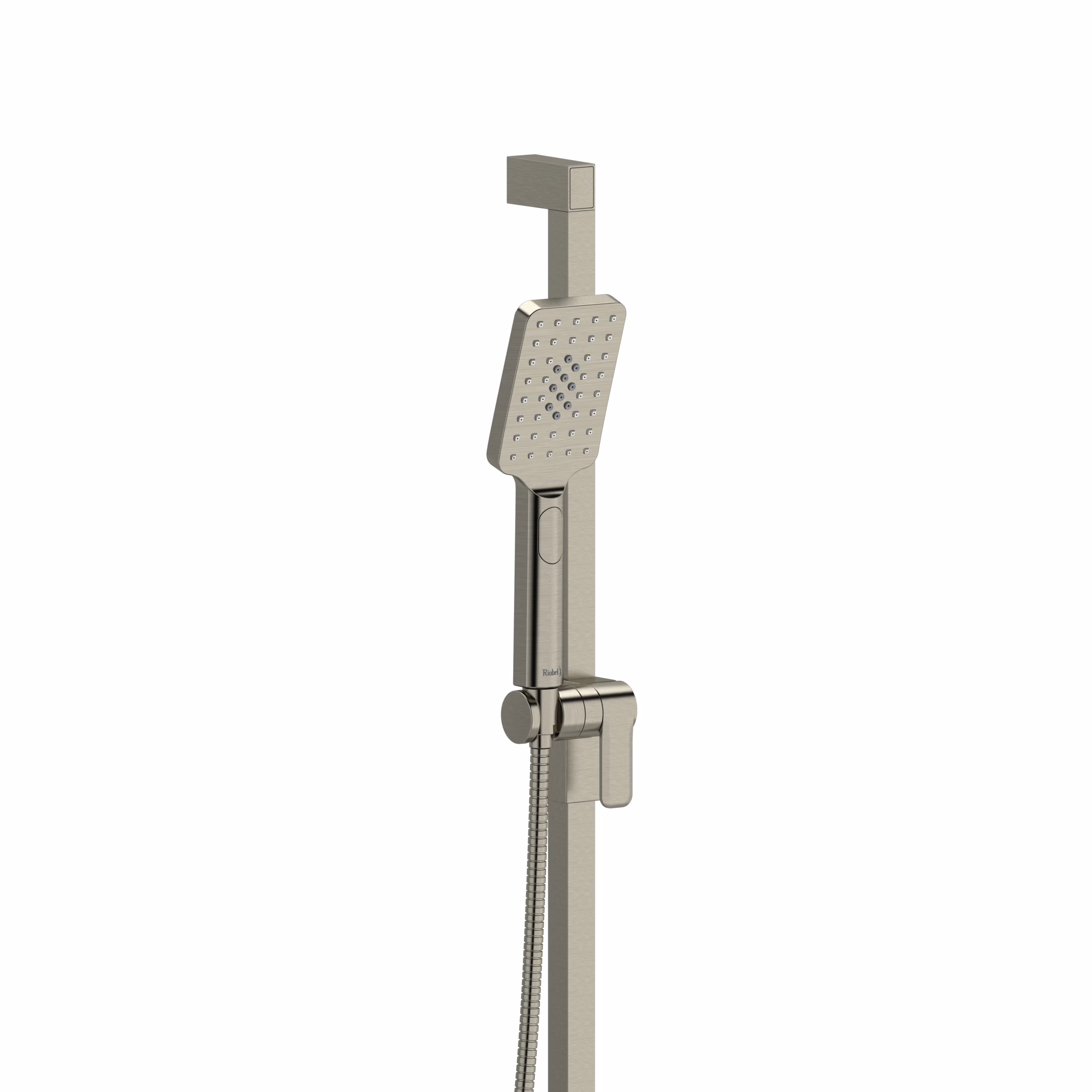 4665BN RIOBEL Brushed Nickel Handshower Set With 30" Slide Bar and 4-Function Handshower