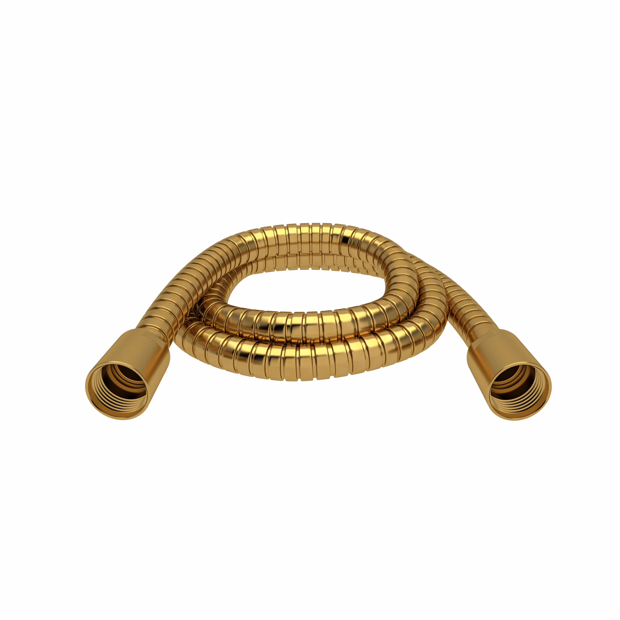 7259BG RIOBEL Brushed Gold 150 cm (59") double interlock flexible hose, swivel and 2 check valves
