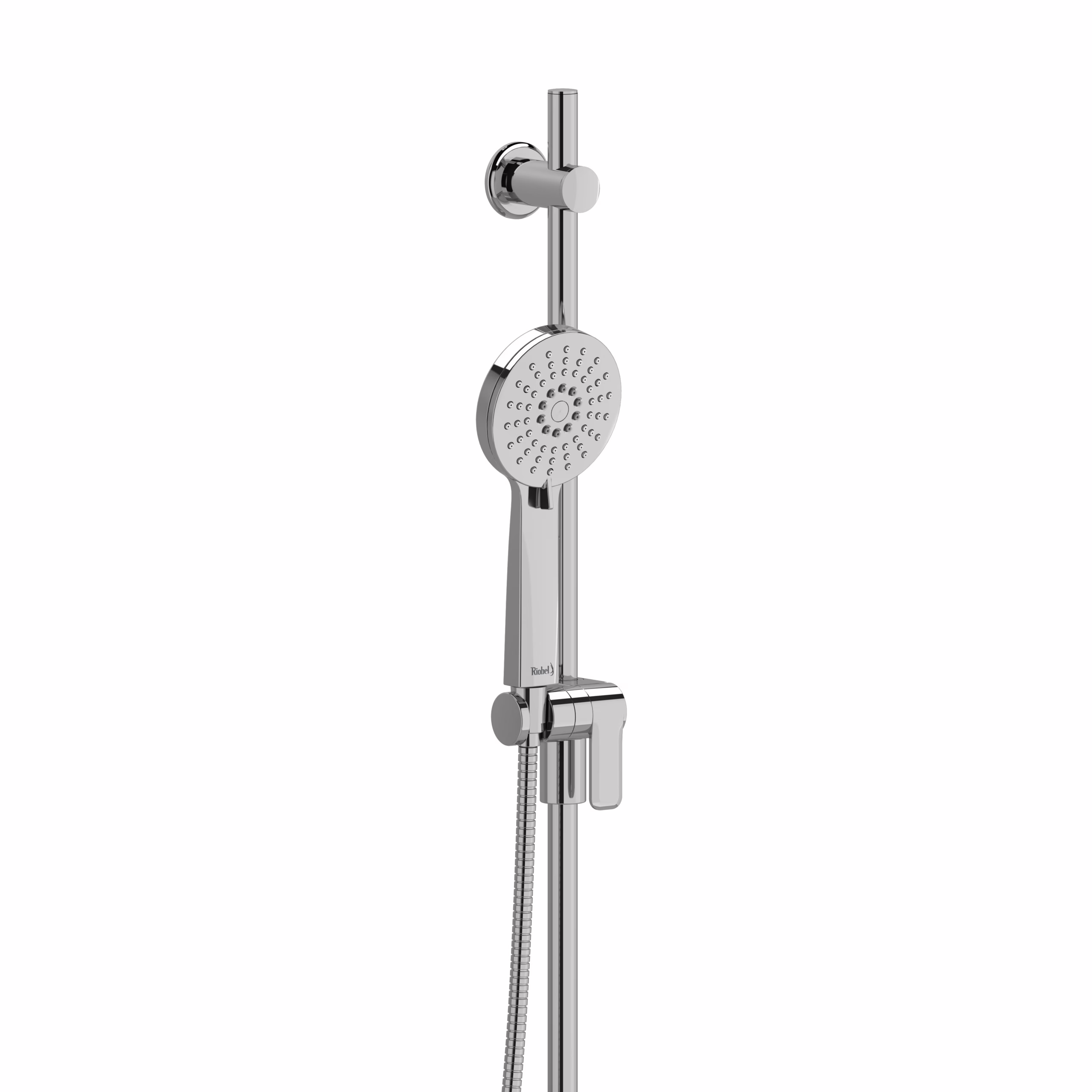 4861C RIOBEL Chrome Handshower Set With 35" Slide Bar and 3-Function Handshower