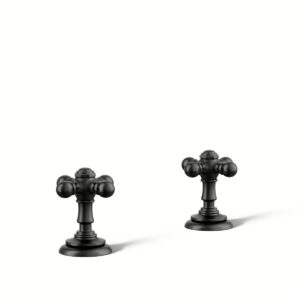 Kohler 98068-3-BL | Artifacts Black ARTIFACTS® WIDESPREAD HANDLES, CROSS