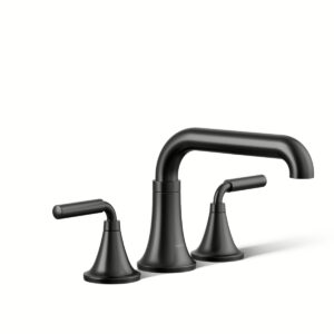 Kohler T27417-4-BL | Tone Black TONE® DECK MOUNT BATH FAUCET