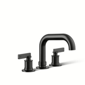 Kohler T35911-4-BL | Studio Mcgee - Castia Black CASTIA™ 2H DM BATH FILLER, NON DIVERT