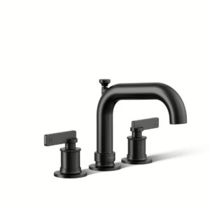Kohler T35912-4-BL | Studio Mcgee - Castia Black CASTIA™ 2H DM BATH FILLER W/DIVERTER