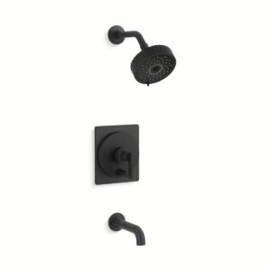 Kohler T35918-4Y-BL | Studio Mcgee - Castia Black CASTIA™ R/T W/DIVERTER B/S KIT 2.5 GPM