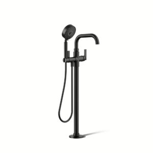 Kohler T35924-4-BL | Studio Mcgee - Castia Black CASTIA™ FREESTANDING BATH FILLER