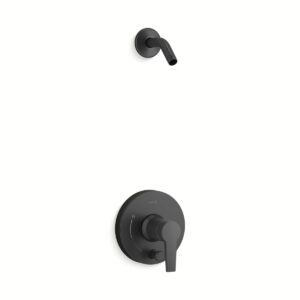 Kohler T49989-4L-BL | Pitch Black PITCH® SHOWER TRIM W/DIVERTER, LESS HEAD