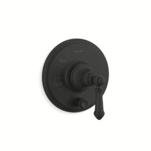 Kohler T72768-4-BL | Artifacts Black ARTIFACTS® RITE-TEMP® VLV TRM W/DIV, LVR