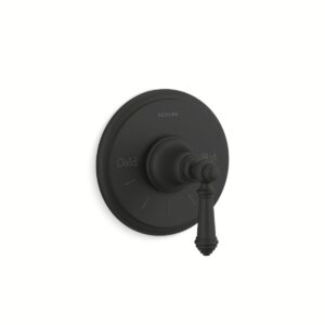 Kohler T72769-4-BL | Artifacts Black ARTIFACTS® THERMOSTATIC VLV TRM, LVR
