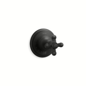 Kohler T72771-3-BL | Artifacts Black ARTIFACTS® VOLUME CNTRL TRIM, CROSS