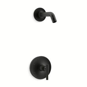 Kohler TLS14422-4-BL | Purist Black PURIST® SHOWER TRIM, LESS HEAD-LEVER