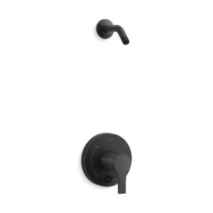 Kohler TLS35326-4-BL | Elate Black ELATE™ RITE-TEMP® SHOWER KIT, HEADLESS