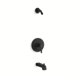 Kohler TLS97074-4-BL | Pitch Black PITCH® BATH AND SHOWER HEADLESS KIT
