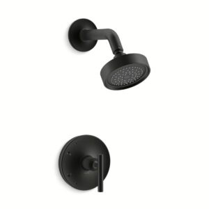 Kohler TS14422-4-BL | Purist Black PURIST® SHOWER TRIM-LEVER