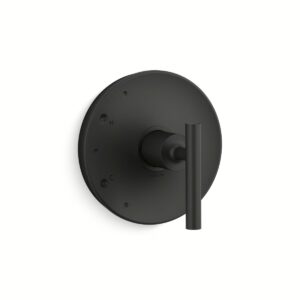 Kohler TS14423-4-BL | Purist Black PURIST® VALVE TRIM-LEVER