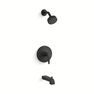 Kohler TS97074-4Y-BL | Pitch Black PITCH® BATH/SHOWER TRIM KIT, 2.5GPM