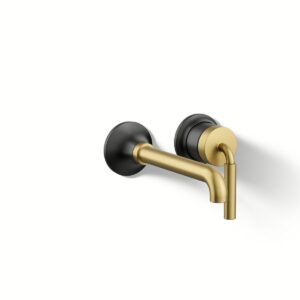 Kohler 26438-4-BMB | Tone Black,Gold TONE® SINGLE-HANDLE WALL MOUNT SINK FCT