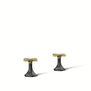 Kohler 27010-3-BMB | Occasion Black,Gold OCCASION™ CROSS HANDLES