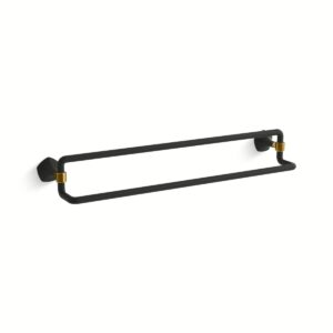Kohler 27062-BMB | Occasion Black,Gold OCCASION™ 24 DOUBLE TOWEL BAR