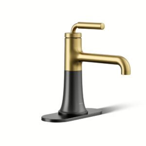 Kohler 27415-4-BMB | Tone Black,Gold TONE® SINGLE-HANDLE BATHROOM SINK FCT