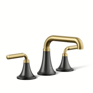 Kohler 27416-4N-BMB | Tone Black,Gold TONE® WIDESPREAD BATHROOM SINK FCT