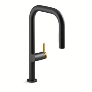 Kohler 28271-RT2-BMB | Components Black,Gold COMPONENTS® SQUARE SPOUT PD W/ RESPONSE