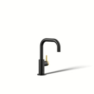 Kohler 28292-BMB | Components Black,Gold COMPONENTS® SQUARE SPOUT BEVERAGE FAUCET