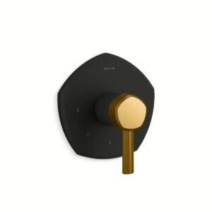 Kohler T27040-4-BMB | Occasion Black,Gold OCCASION™ THERMOSTATIC VALVE TRIM