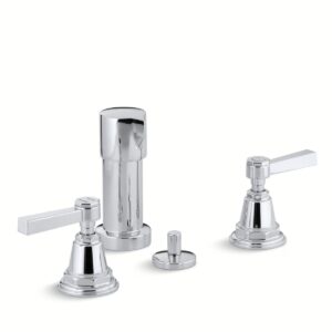 Kohler 13142-4A-CP | Pinstripe Chrome PINSTRIPE® PURE WIDESPREAD BIDET FAUCET