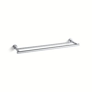 Kohler 14375-CP | Purist Chrome PURIST® DOUBLE TOWEL BAR