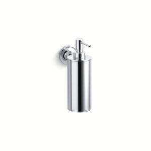 Kohler 14380-CP | Purist Chrome PURIST® WALLMOUNT SOAP DISPENSER