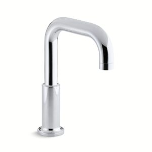 Kohler 14430-CP | Purist Chrome PURIST® DECK-MOUNT SPOUT, NON-DIVERTER