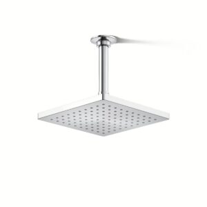 Kohler 26148-CP | Chrome HONESTY®SQUARE RAINHEAD, 8” 2.5 GPM