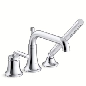 Kohler 26441-4-CP | Tone Chrome TONE® 1H DECK MOUNT BATH FCT W HANDSHWR