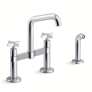 Kohler 28665-3-CP | Billet Chrome BILLET™ DM BRIDGE - CROSS HDL SQUARE