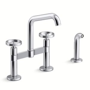 Kohler 28665-9-CP | Billet Chrome BILLET™ DM BRIDGE - CIRCLE HDL SQUARE