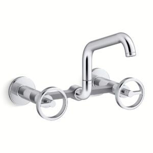 Kohler 28666-9-CP | Billet Chrome BILLET™ WM BRIDGE - CIRCLE HDL SQUARE